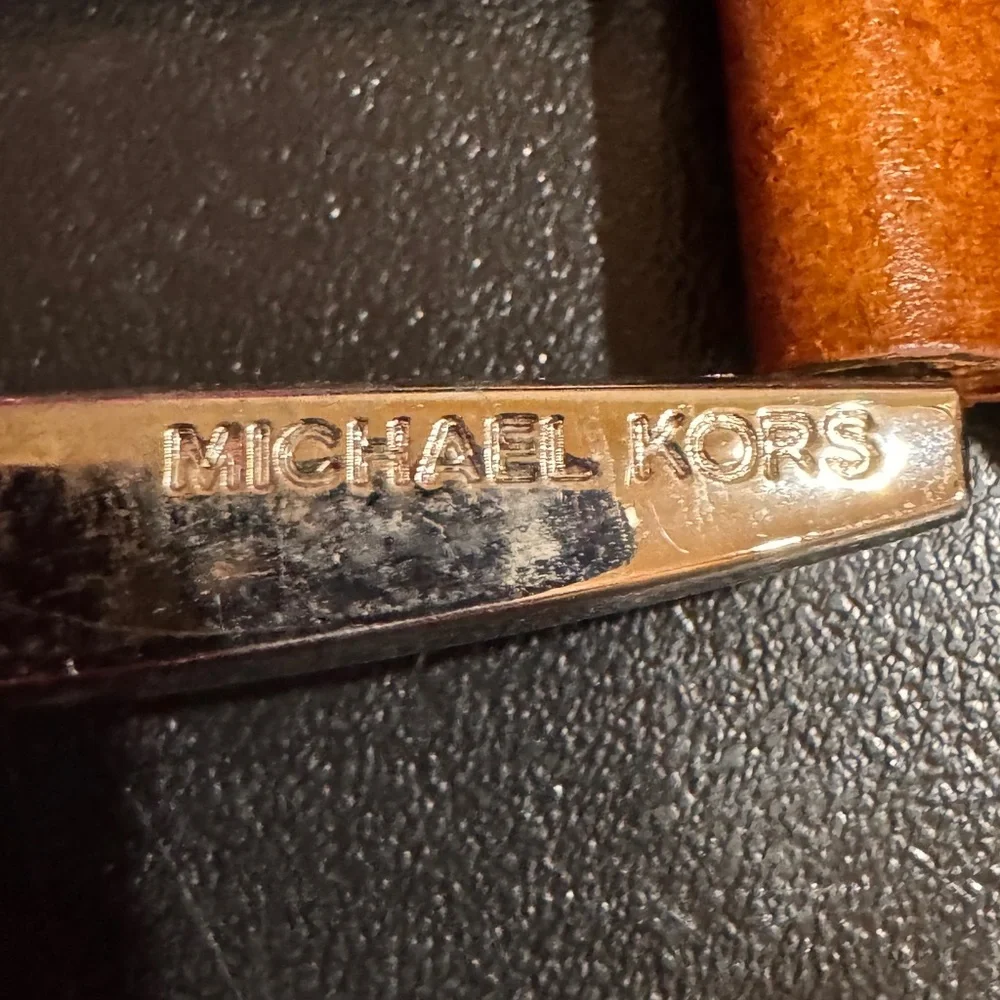 Michael Kors Women's Braided Leather Belt - Brown size small